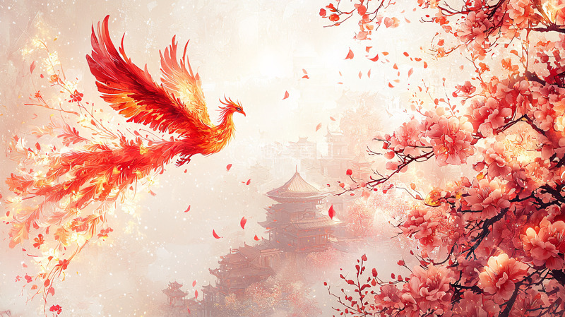 高清大图下载【趣麦麦图】火凤凰