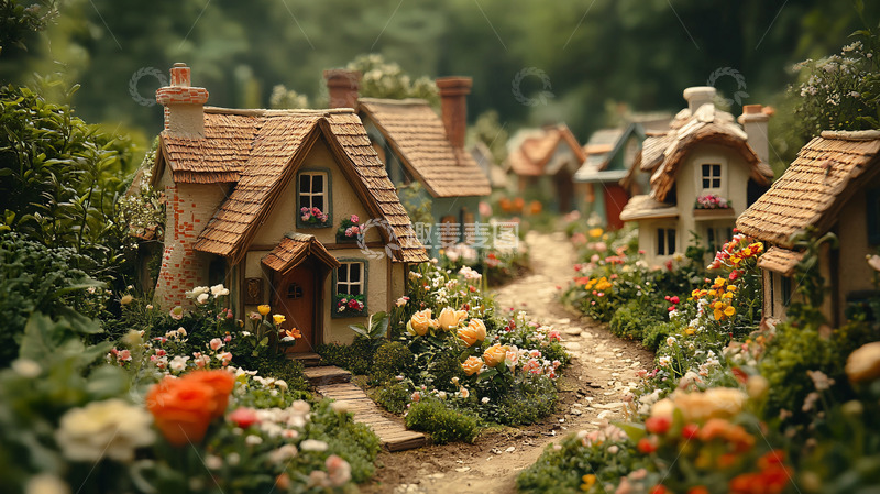 高清大图下载【趣麦麦图】童话般的小镇风景