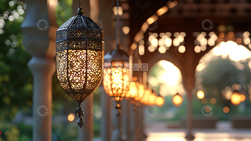 高清大图下载【趣麦麦图】-精致的阿拉伯灯笼