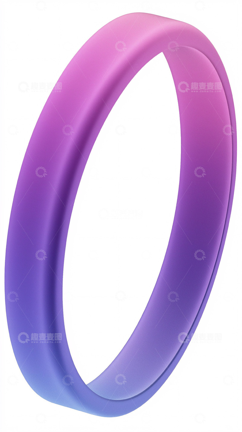 高清大图下载【趣麦麦图】渐变色硅胶戒指