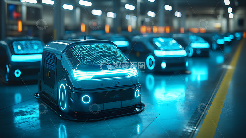 高清大图下载【趣麦麦图】未来科技感自动驾驶汽车