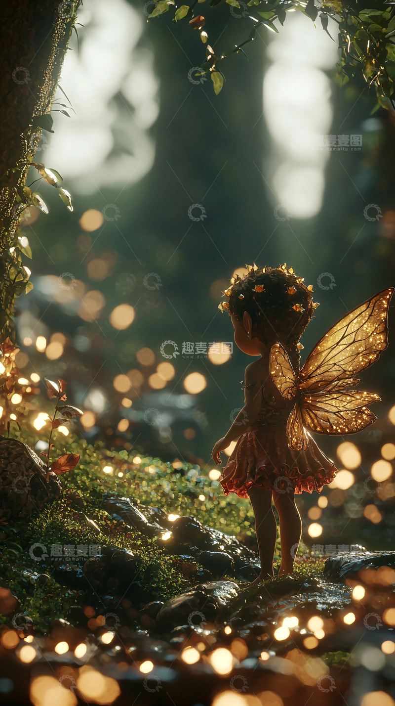 高清大图下载【趣麦麦图】森林精灵