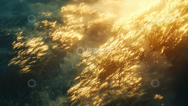 高清大图下载【趣麦麦图】水中金色鱼群