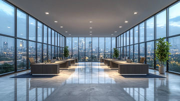 现代化高层写字楼办公空间