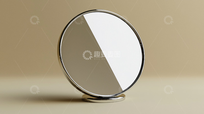 高清大图下载【趣麦麦图】圆形镜子简约风