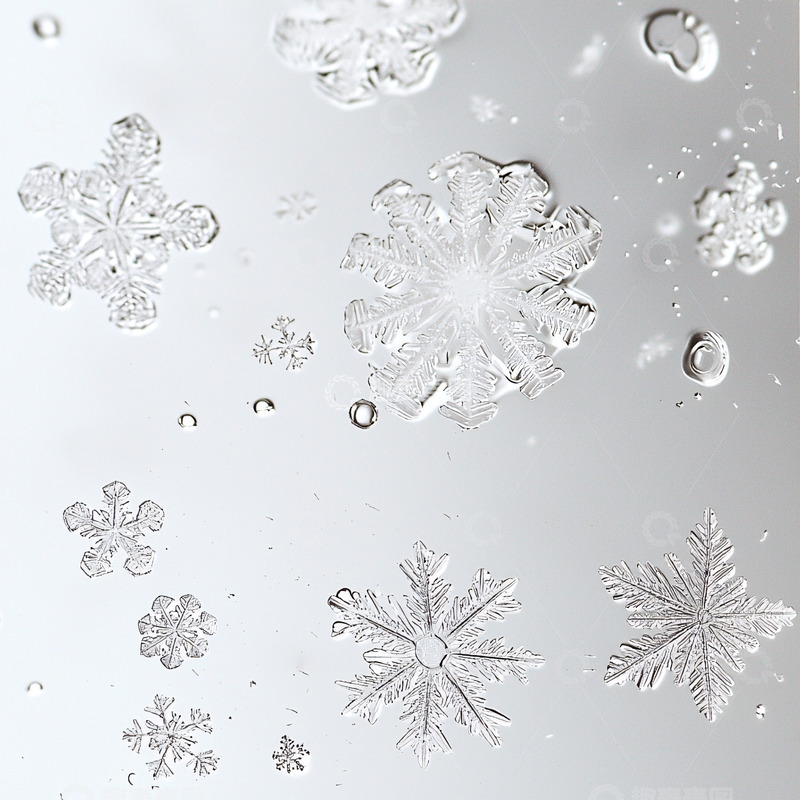 高清大图下载【趣麦麦图】雪花特写