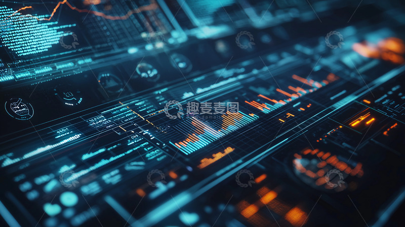 高清大图下载【趣麦麦图】科技感数据面板