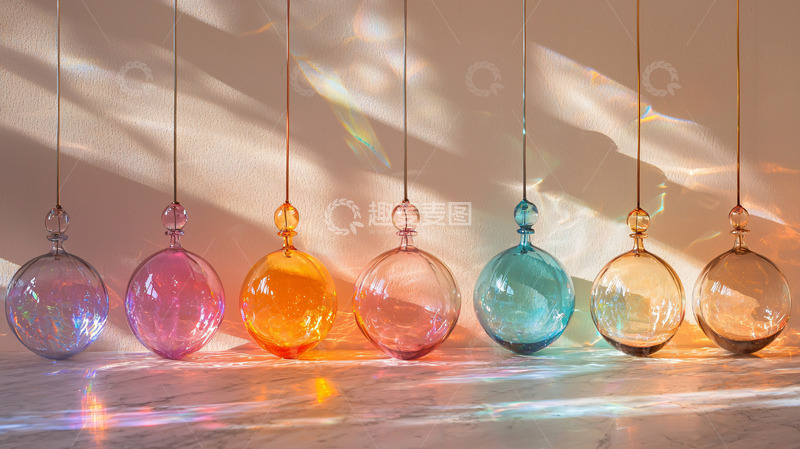 高清大图下载【趣麦麦图】彩色玻璃球