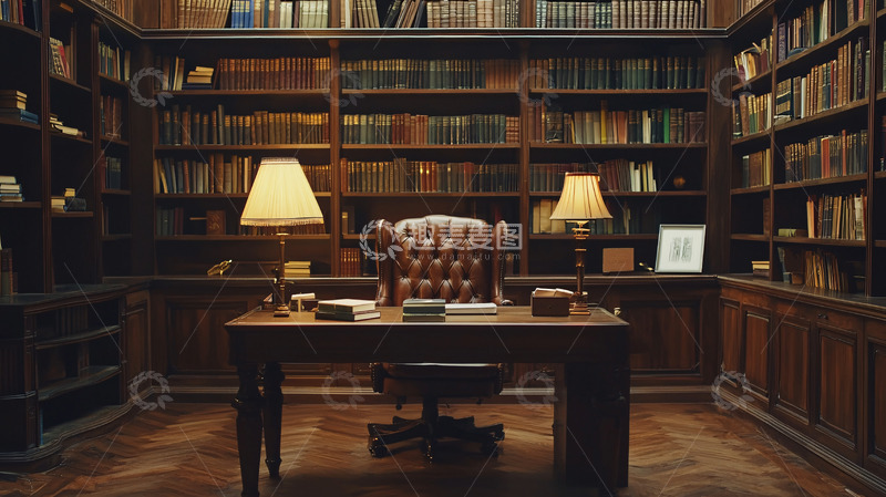 高清大图下载【趣麦麦图】书房