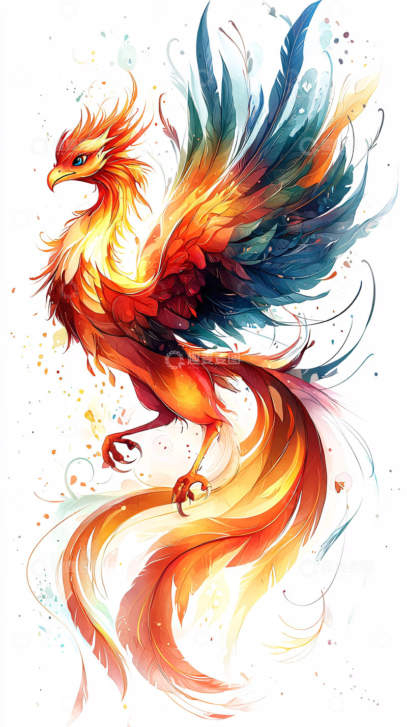 高清大图下载【趣麦麦图】火凤凰