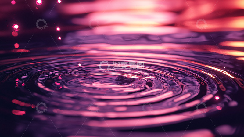 高清大图下载【趣麦麦图】水滴涟漪