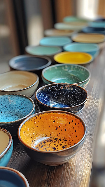 彩色陶瓷小碗