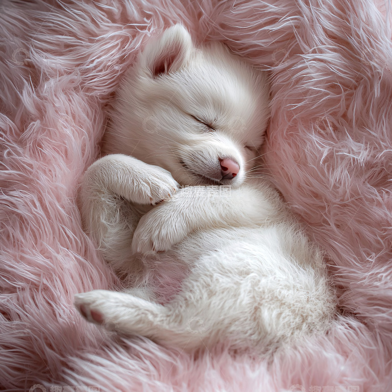 高清大图下载【趣麦麦图】粉色毛毯