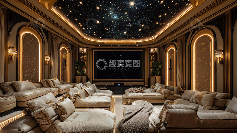 高清大图下载【趣麦麦图】奢华家庭影院