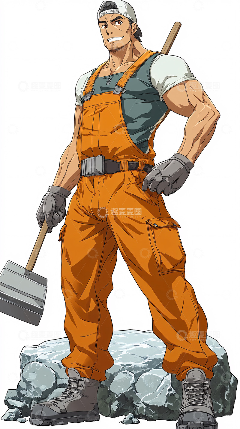高清大图下载【趣麦麦图】肌肉壮汉