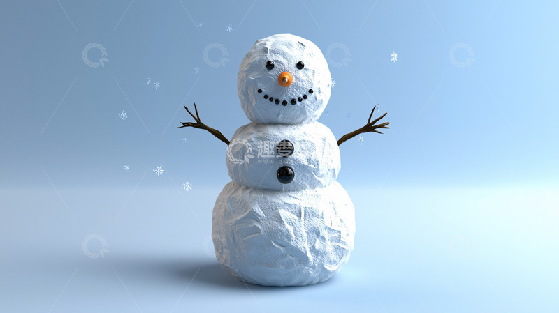 高清大图下载【趣麦麦图】可爱卡通雪人
