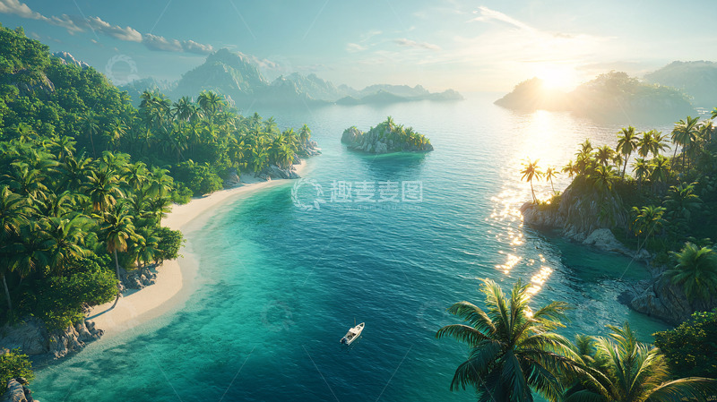 高清大图下载【趣麦麦图】热带海岛风光
