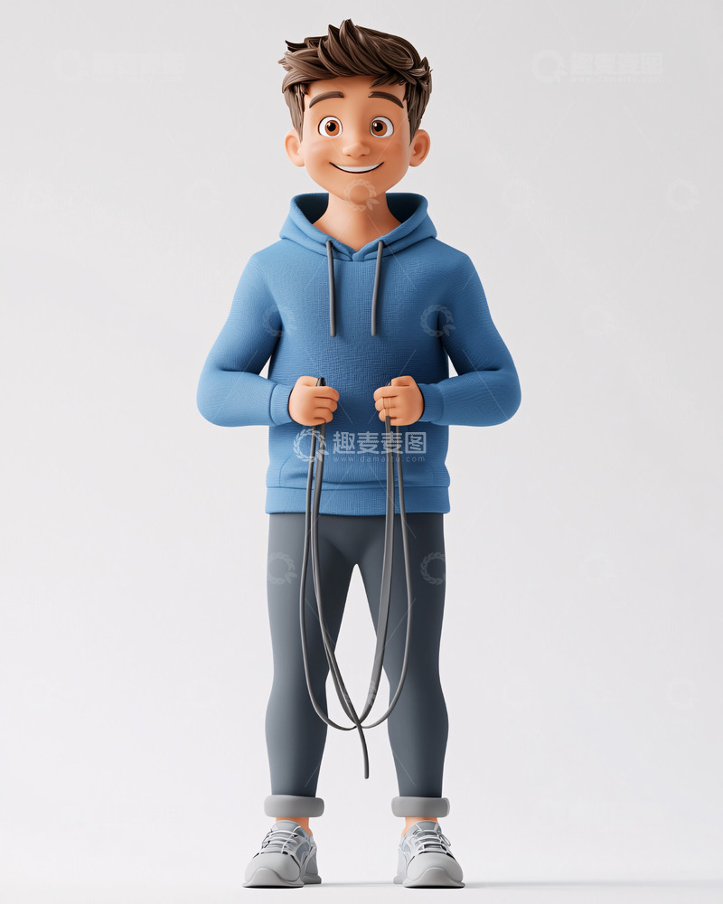 高清大图下载【趣麦麦图】卡通男孩