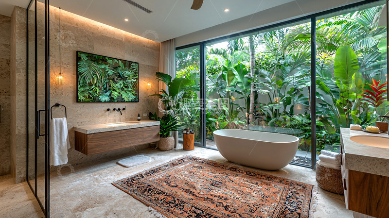 高清大图下载【趣麦麦图】现代风格浴室设计