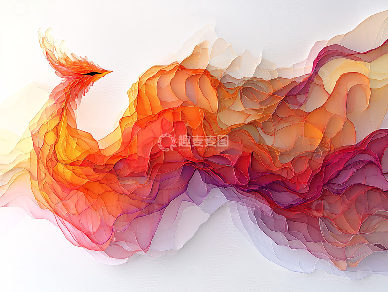 高清大图下载【趣麦麦图】火焰凤凰