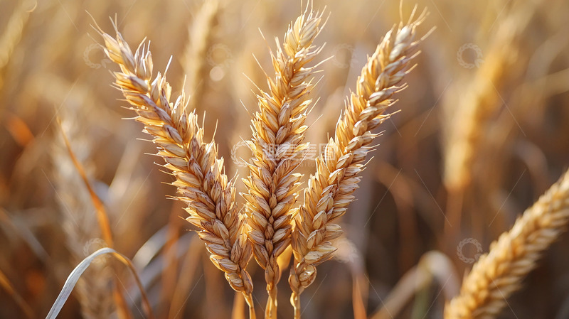 高清大图下载【趣麦麦图】金色麦穗特写