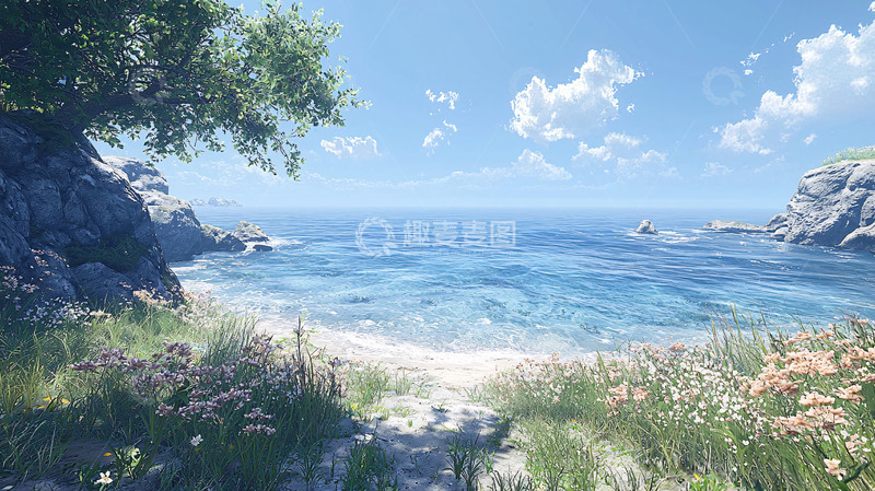 高清大图下载【趣麦麦图】海天一色