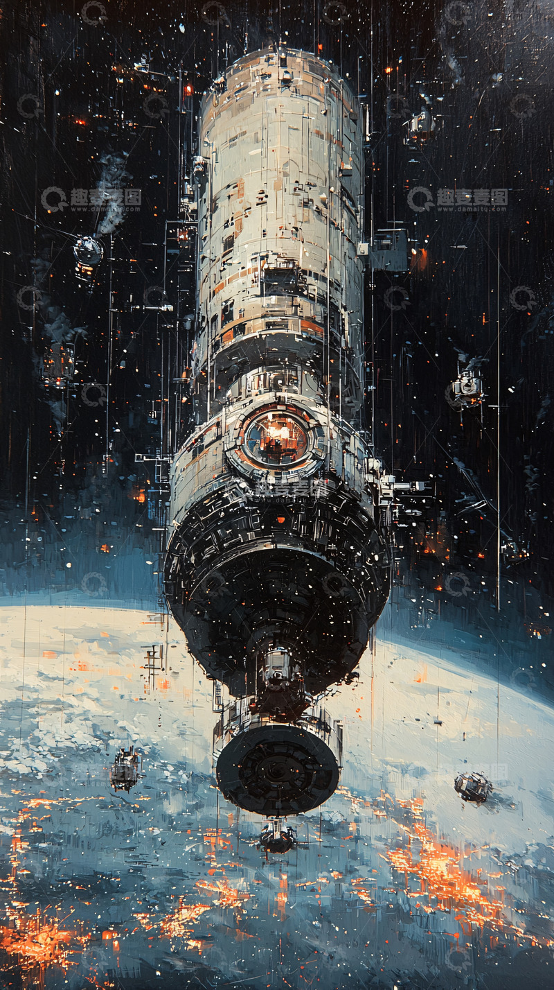 高清大图下载【趣麦麦图】太空站