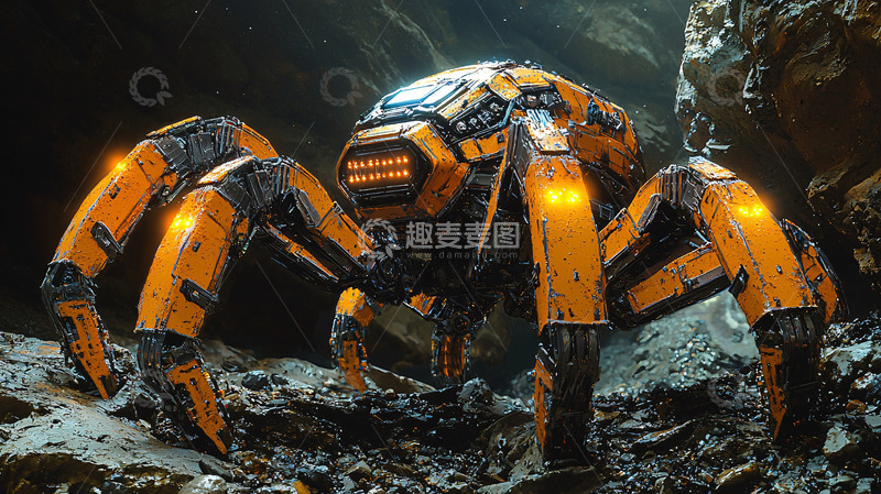 高清大图下载【趣麦麦图】机械蜘蛛