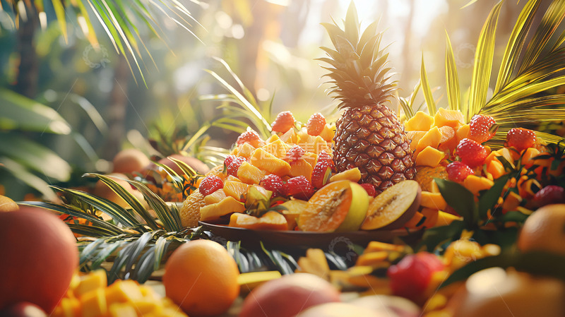 高清大图下载【趣麦麦图】热带水果盛宴