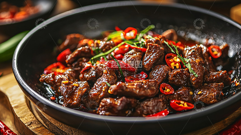 高清大图下载【趣麦麦图】香辣牛肉炒