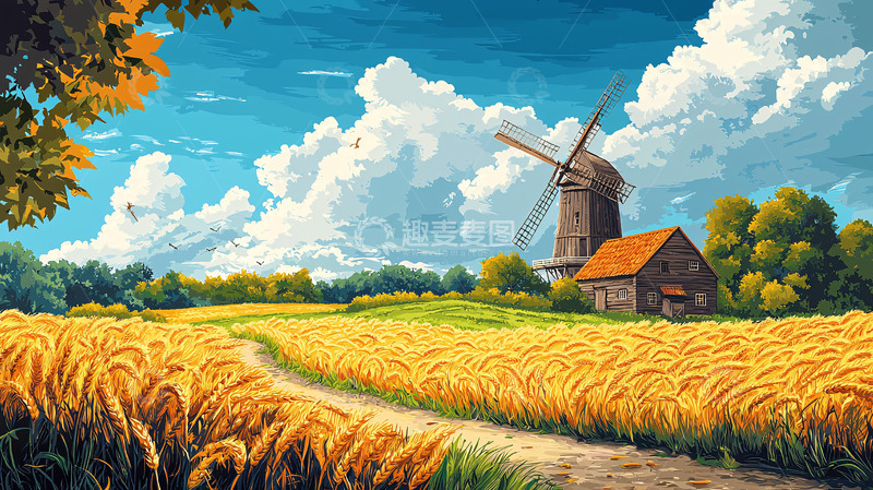 高清大图下载【趣麦麦图】田园风光67