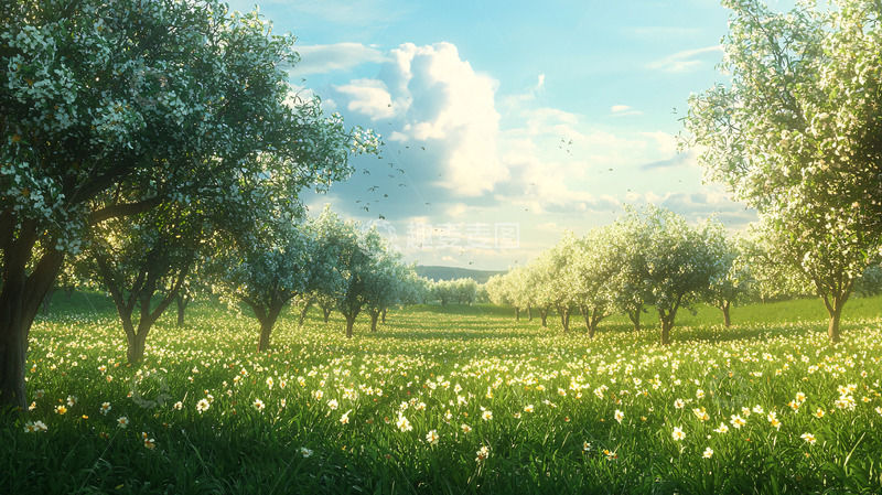高清大图下载【趣麦麦图】春日田园风光1