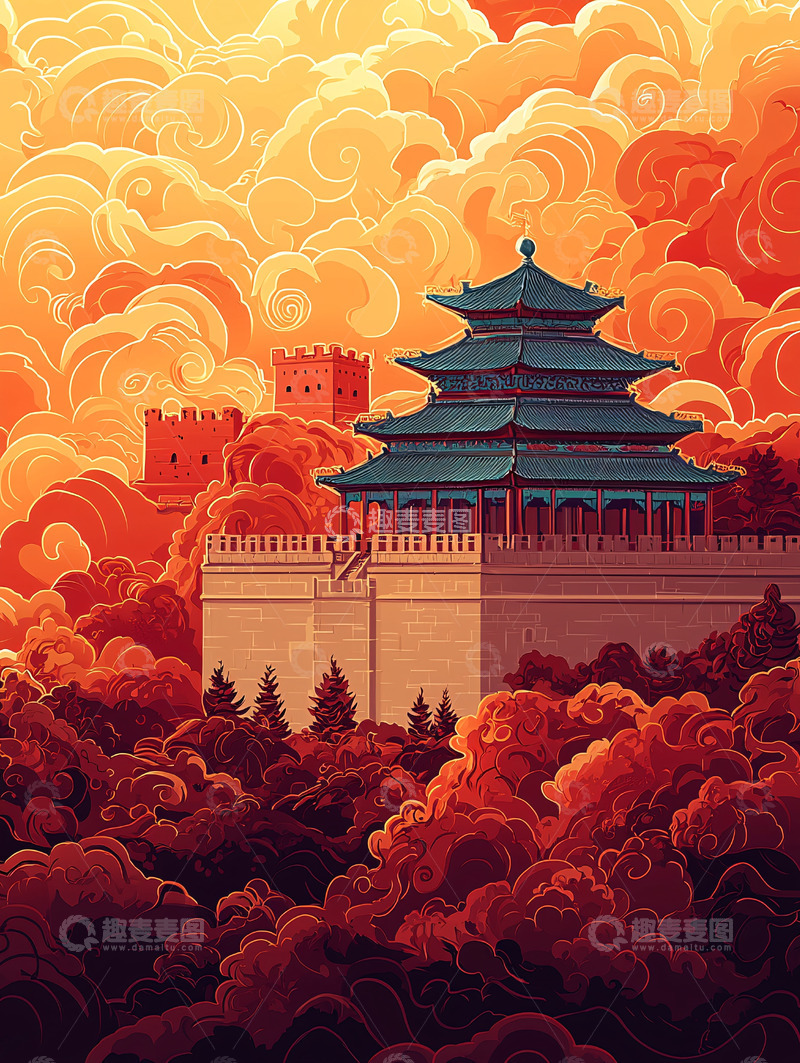 高清大图下载【趣麦麦图】古风建筑