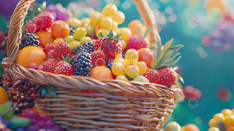 高清大图下载【趣麦麦图】水果篮子