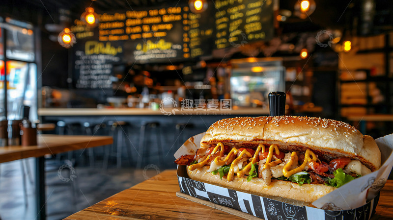 高清大图下载【趣麦麦图】美味热狗店