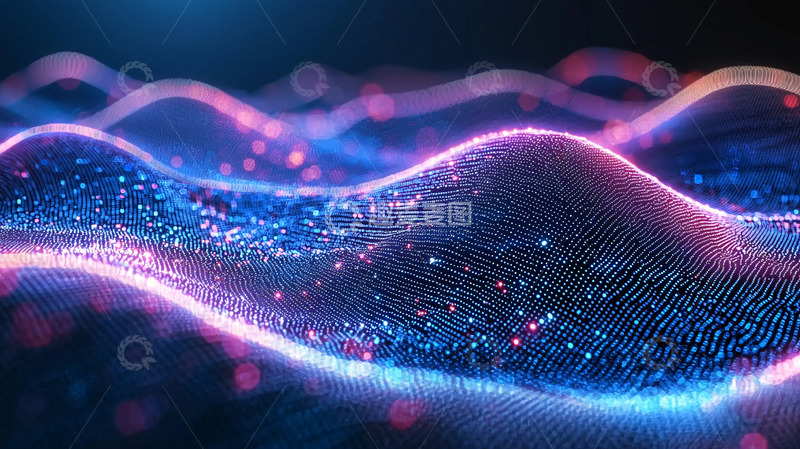 高清大图下载【趣麦麦图】光波粒子流