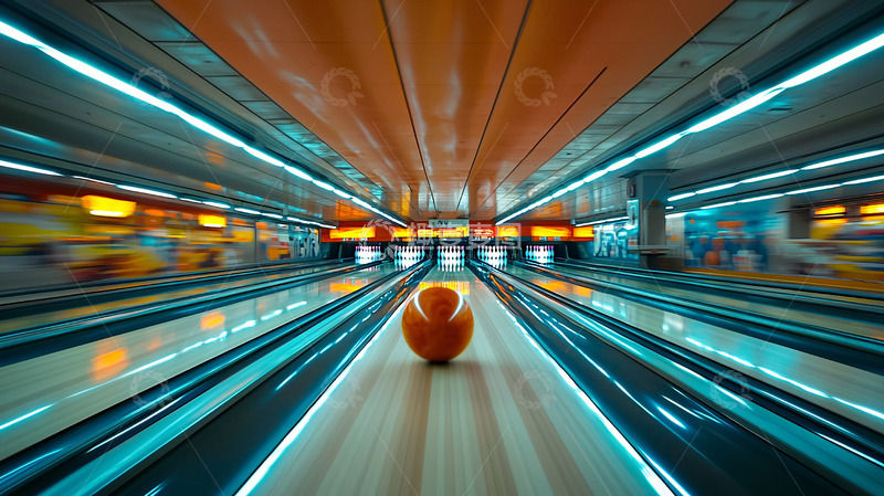 高清大图下载【趣麦麦图】保龄球馆内