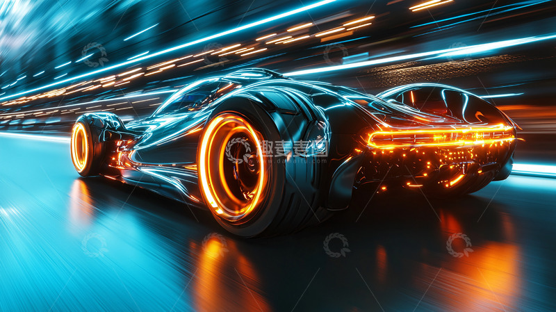 高清大图下载【趣麦麦图】未来感跑车