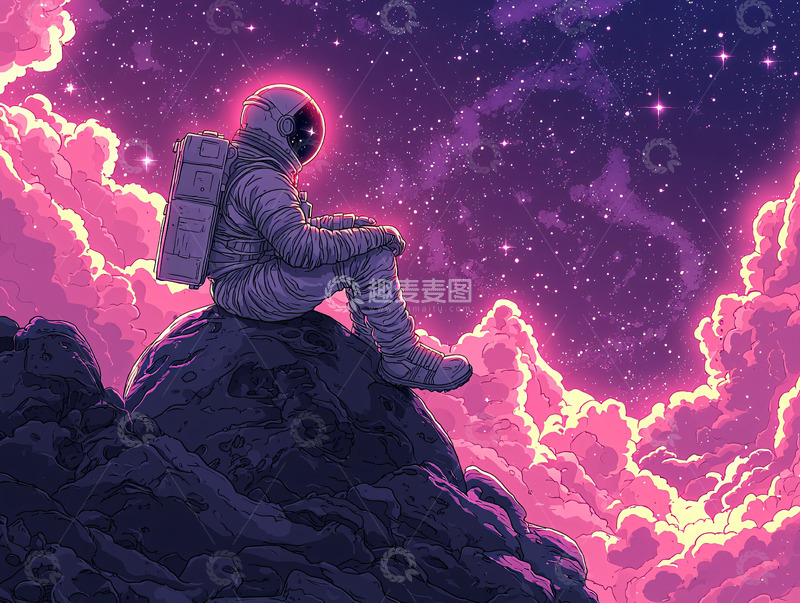 高清大图下载【趣麦麦图】太空宇航员