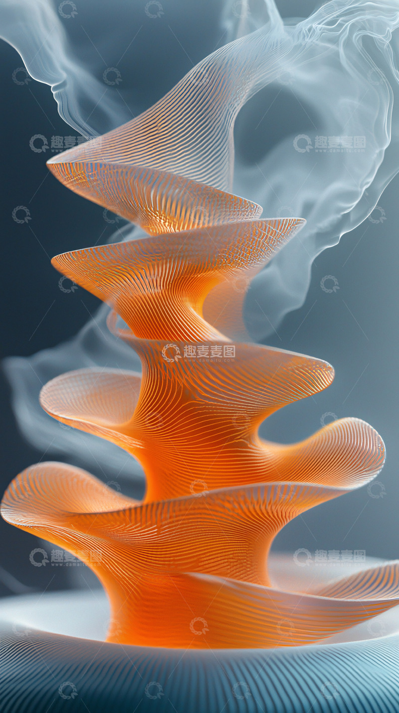 高清大图下载【趣麦麦图】抽象螺旋结构