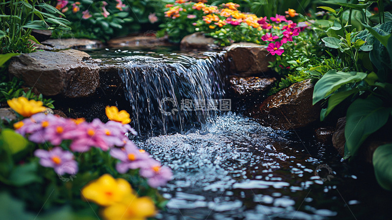 高清大图下载【趣麦麦图】流水