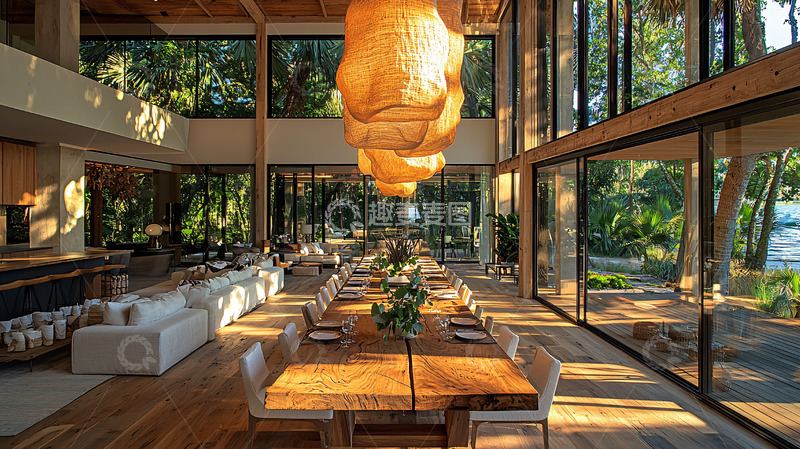 高清大图下载【趣麦麦图】现代简约别墅客厅