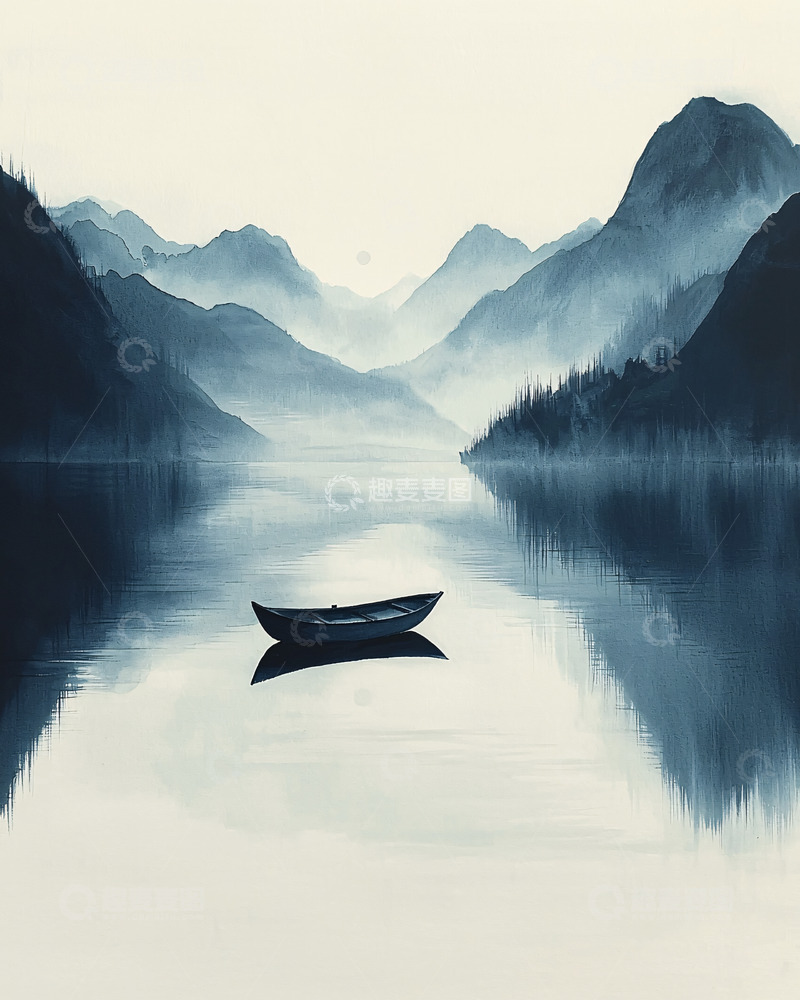 高清大图下载【趣麦麦图】-水墨画