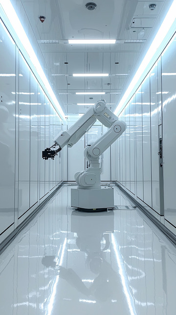 未来科技感工业机器人