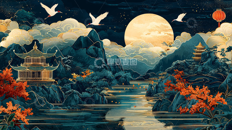 高清大图下载【趣麦麦图】水墨江南