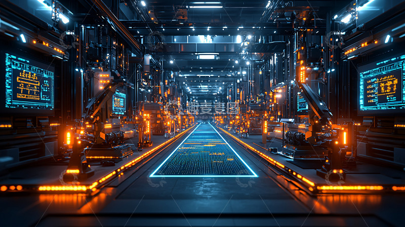 高清大图下载【趣麦麦图】未来科技感长廊