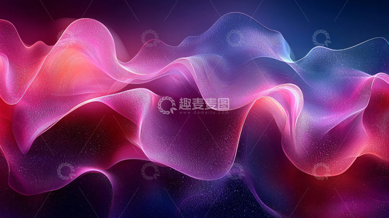 高清大图下载【趣麦麦图】抽象渐变流动色彩背景