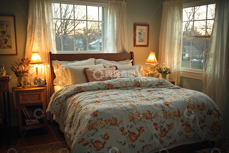 高清大图下载【趣麦麦图】温馨卧室