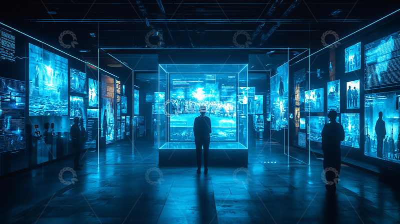 高清大图下载【趣麦麦图】科技感十足的未来展览馆
