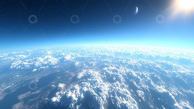高清大图下载【趣麦麦图】地球大气层
